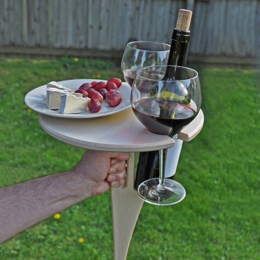 Table à vin extérieure amovible et pliable